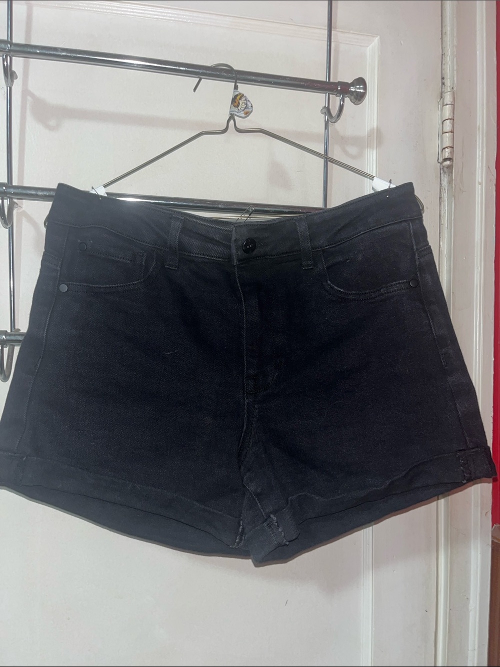 Kendall & Kylie Black High-Rise Jean Shorts